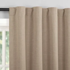 Sun Zero Treviso Back Tab Energy Saving 100% Blackout Single Curtain Panel