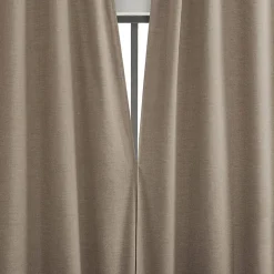 Sun Zero Treviso Back Tab Energy Saving 100% Blackout Single Curtain Panel