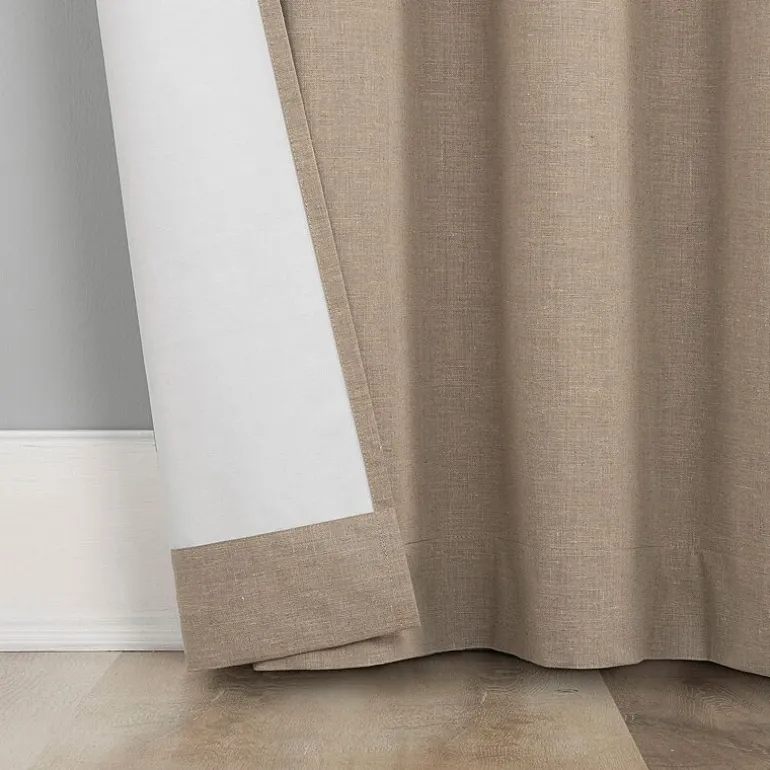 Sun Zero Treviso Back Tab Energy Saving 100% Blackout Single Curtain Panel
