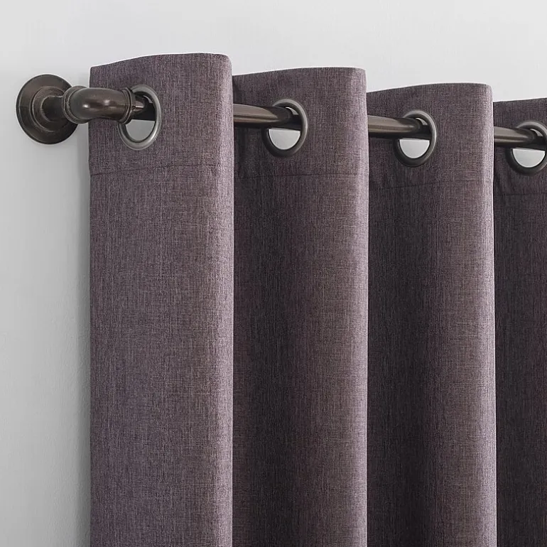 Sun Zero Tyrell Grommet Top Energy Saving 100% Blackout Single Curtain Panel