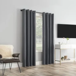 Sun Zero Tyrell Grommet Top Energy Saving 100% Blackout Single Curtain Panel