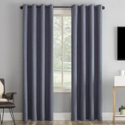 Sun Zero Tyrell Grommet Top Energy Saving 100% Blackout Single Curtain Panel