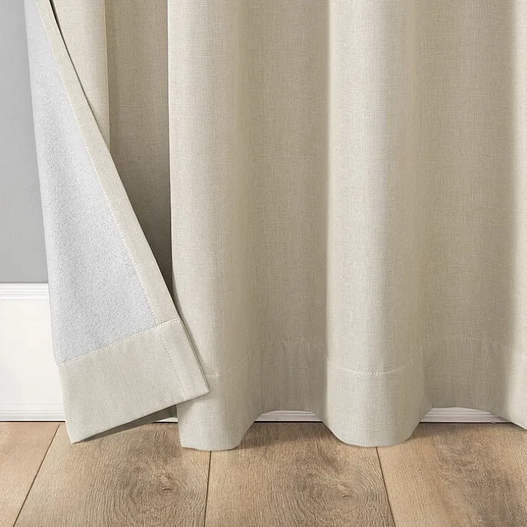 Sun Zero Tyrell Grommet Top Energy Saving 100% Blackout Single Curtain Panel