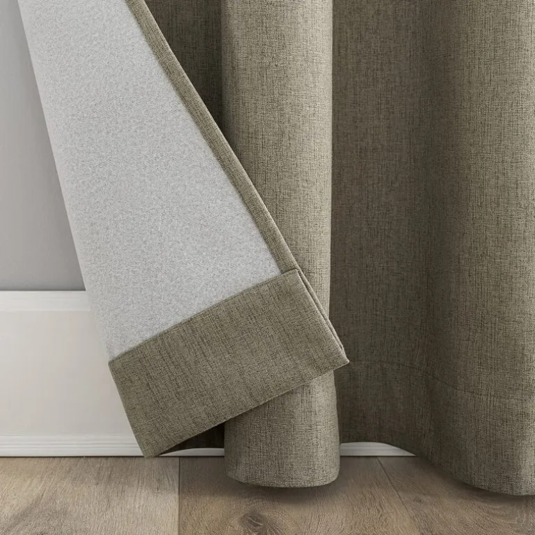 Sun Zero Tyrell Grommet Top Energy Saving 100% Blackout Single Curtain Panel