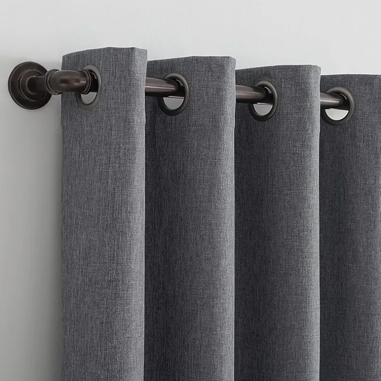 Sun Zero Tyrell Grommet Top Energy Saving 100% Blackout Single Curtain Panel