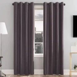 Sun Zero Tyrell Grommet Top Energy Saving 100% Blackout Single Curtain Panel