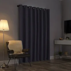 Sun Zero Tyrell Grommet Top Energy Saving 100% Blackout Single Curtain Panel