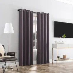 Sun Zero Tyrell Grommet Top Energy Saving 100% Blackout Single Curtain Panel
