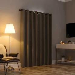 Sun Zero Tyrell Grommet Top Energy Saving 100% Blackout Single Curtain Panel