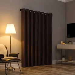 Sun Zero Tyrell Grommet Top Energy Saving 100% Blackout Single Curtain Panel