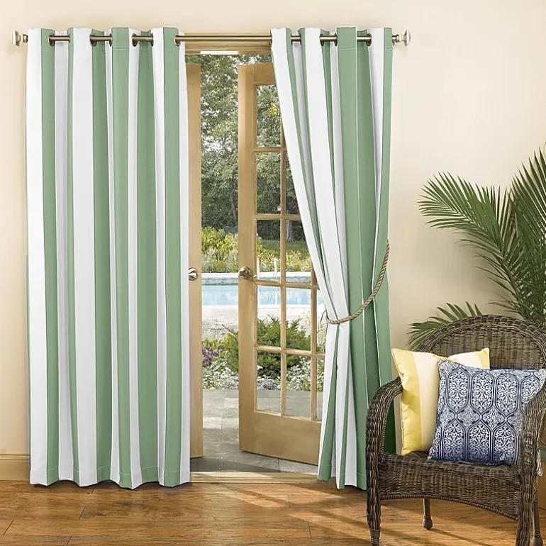 Sun Zero Valencia Grommet Top Energy Saving Light-Filtering Single Curtain Panel