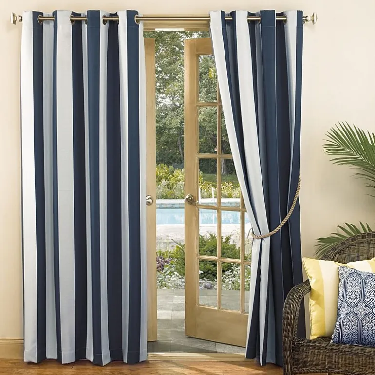 Sun Zero Valencia Grommet Top Energy Saving Light-Filtering Single Curtain Panel
