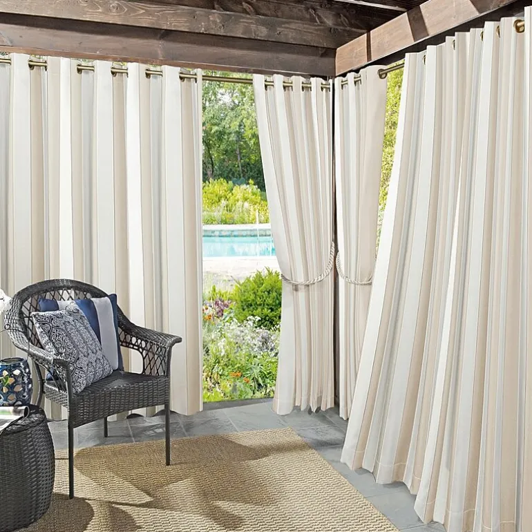 Sun Zero Valencia Grommet Top Energy Saving Light-Filtering Single Curtain Panel