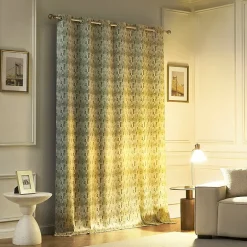 Sun Zero Vernon Monochrome Brushstrokes Magnetic Closure Grommet Top 100% Blackout Set of 2 Curtain Panel