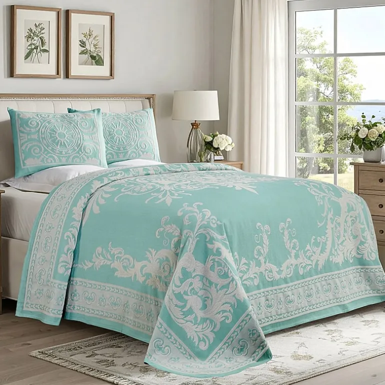 SUPERIOR® Adalie Medallion Cotton Poly Reversible Jacquard Bedspread
