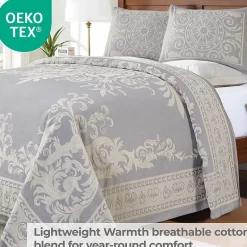 SUPERIOR® Adalie Medallion Cotton Poly Reversible Jacquard Bedspread