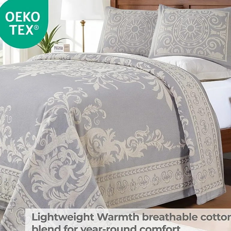 SUPERIOR® Adalie Medallion Cotton Poly Reversible Jacquard Bedspread