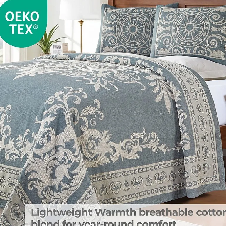 SUPERIOR® Adalie Medallion Cotton Poly Reversible Jacquard Bedspread