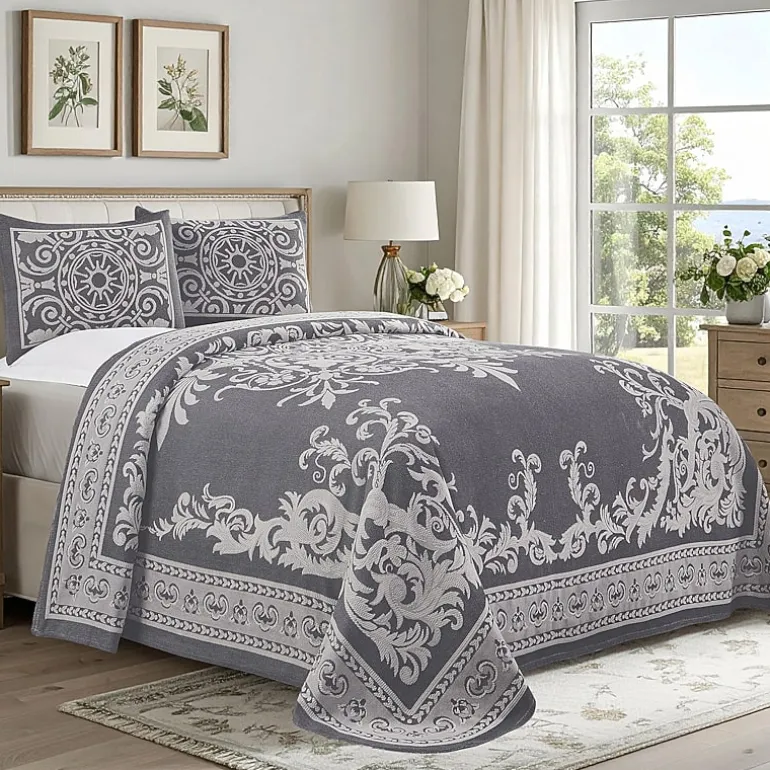 SUPERIOR® Adalie Medallion Cotton Poly Reversible Jacquard Bedspread