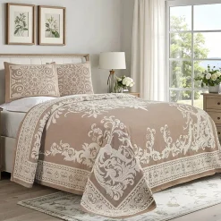 SUPERIOR® Adalie Medallion Cotton Poly Reversible Jacquard Bedspread