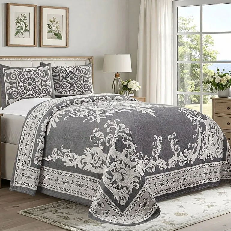 SUPERIOR® Adalie Medallion Cotton Poly Reversible Jacquard Bedspread
