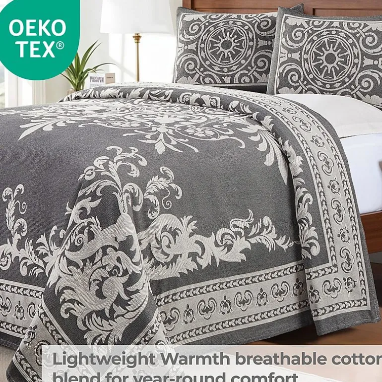 SUPERIOR® Adalie Medallion Cotton Poly Reversible Jacquard Bedspread