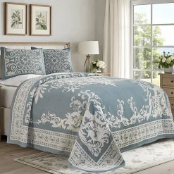SUPERIOR® Adalie Medallion Cotton Poly Reversible Jacquard Bedspread