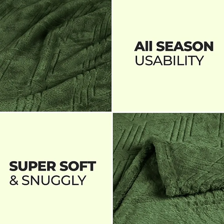 SUPERIOR® Alaska Diamond Quilted Polyester Fleece Multi-Use Throw