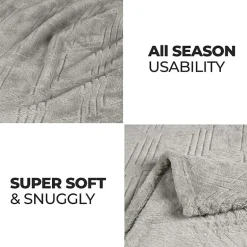 SUPERIOR® Alaska Diamond Quilted Polyester Fleece Multi-Use Throw