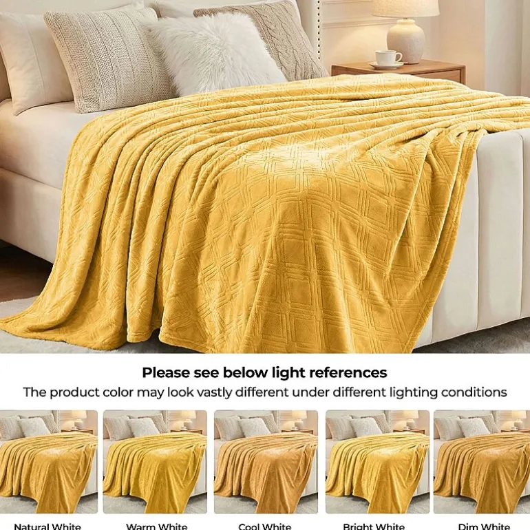 SUPERIOR® Alaska Diamond Quilted Polyester Fleece Multi-Use Throw