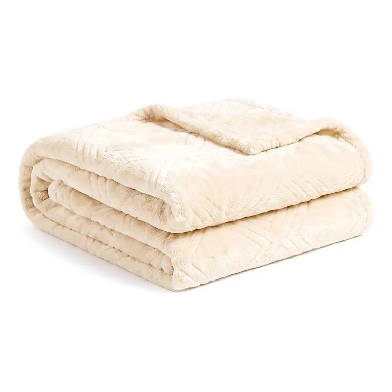 SUPERIOR® Alaska Diamond Quilted Polyester Fleece Multi-Use Throw