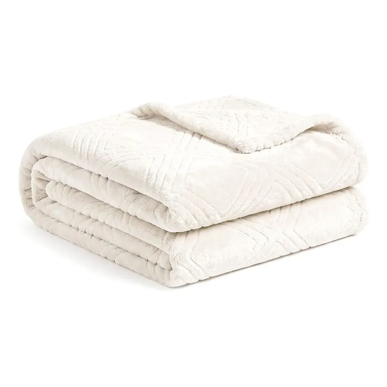 SUPERIOR® Alaska Diamond Quilted Polyester Fleece Multi-Use Throw