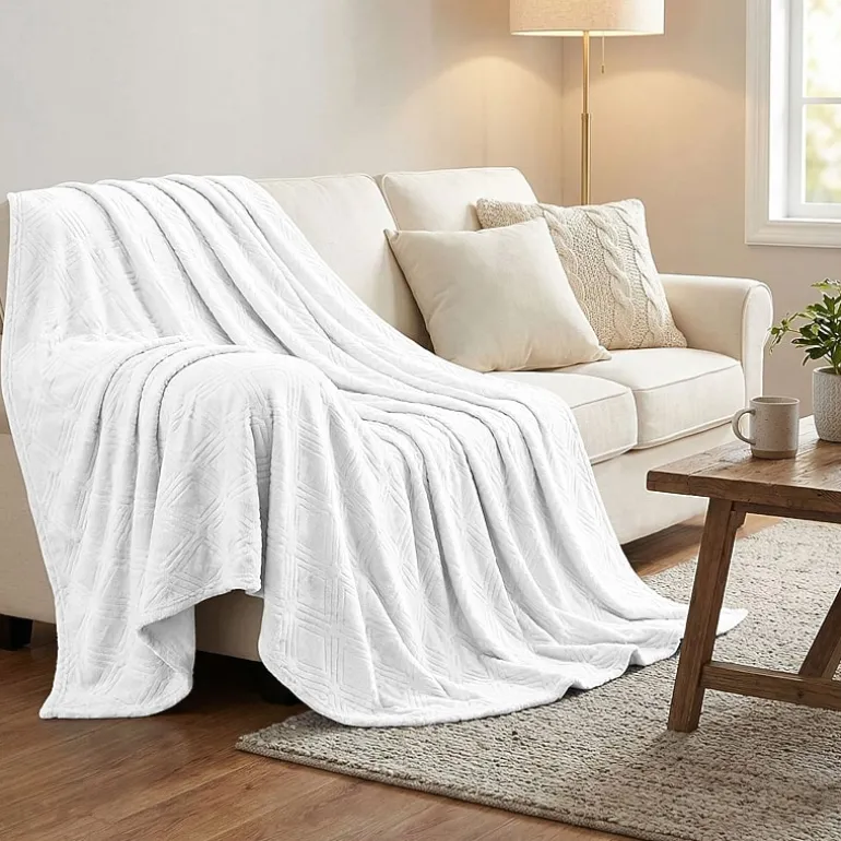 SUPERIOR® Alaska Diamond Quilted Polyester Fleece Multi-Use Throw