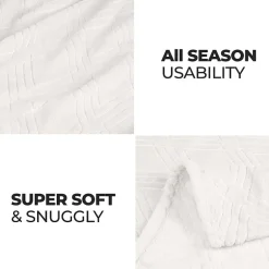 SUPERIOR® Alaska Diamond Quilted Polyester Fleece Multi-Use Throw