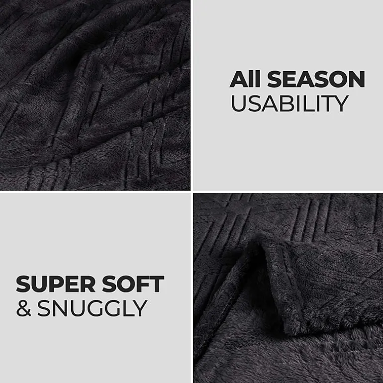 SUPERIOR® Alaska Diamond Quilted Polyester Fleece Multi-Use Throw