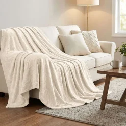 SUPERIOR® Alaska Diamond Quilted Polyester Fleece Multi-Use Throw