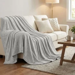 SUPERIOR® Alaska Diamond Quilted Polyester Fleece Multi-Use Throw
