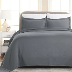 SUPERIOR® Basketweave Matelasse Cotton Woven Jacquard Bedspread