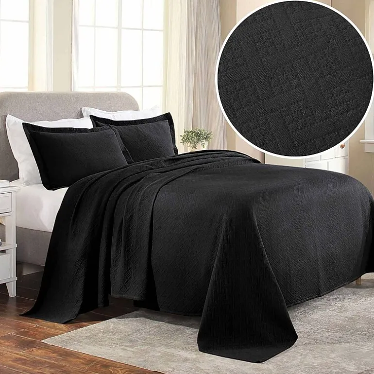 SUPERIOR® Basketweave Matelasse Cotton Woven Jacquard Bedspread