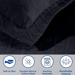 SUPERIOR® Basketweave Matelasse Cotton Woven Jacquard Bedspread