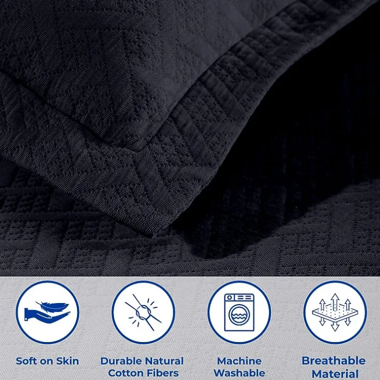 SUPERIOR® Basketweave Matelasse Cotton Woven Jacquard Bedspread