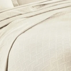 SUPERIOR® Basketweave Matelasse Cotton Woven Jacquard Bedspread