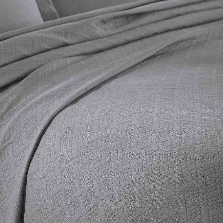 SUPERIOR® Basketweave Matelasse Cotton Woven Jacquard Bedspread