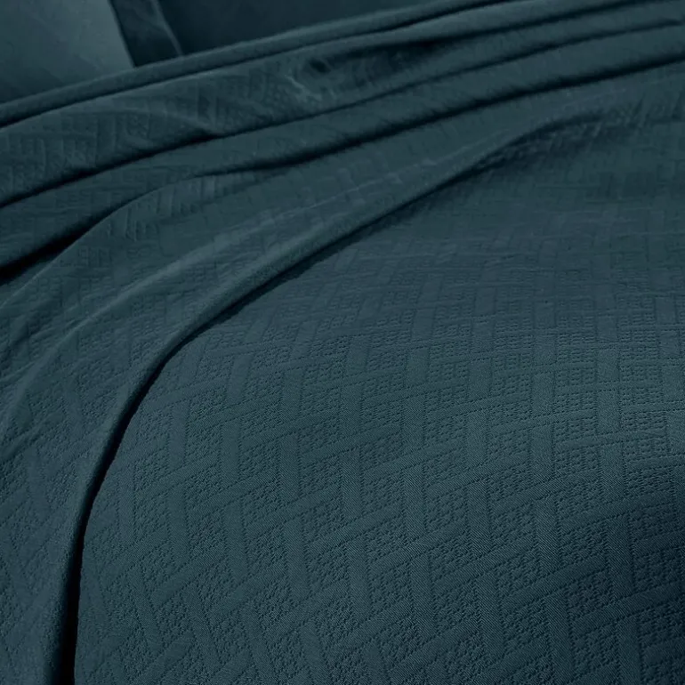 SUPERIOR® Basketweave Matelasse Cotton Woven Jacquard Bedspread