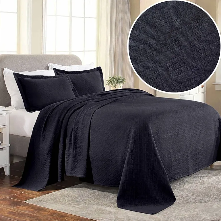 SUPERIOR® Basketweave Matelasse Cotton Woven Jacquard Bedspread