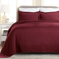 SUPERIOR® Basketweave Matelasse Cotton Woven Jacquard Bedspread