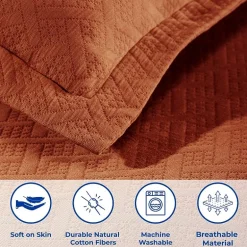 SUPERIOR® Basketweave Matelasse Cotton Woven Jacquard Bedspread