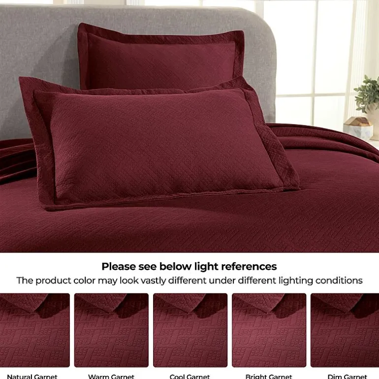 SUPERIOR® Basketweave Matelasse Cotton Woven Jacquard Bedspread