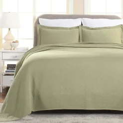 SUPERIOR® Basketweave Matelasse Cotton Woven Jacquard Bedspread