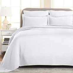 SUPERIOR® Basketweave Matelasse Cotton Woven Jacquard Bedspread